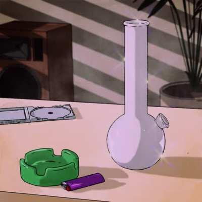 Made this little anime inspired scene today. Not sure if it's the kind of thing that gets posted here but here you go. Will probably make more in the future... IG:cosmic.hand.studio