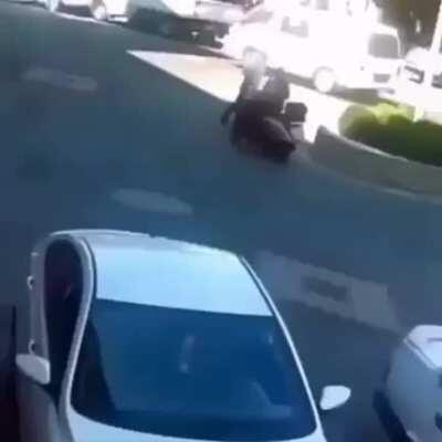 That girl must have really hate this guy