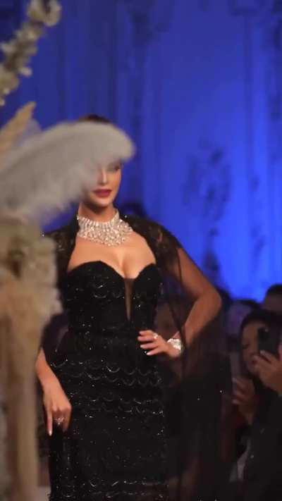 Sexy lady on the ramp