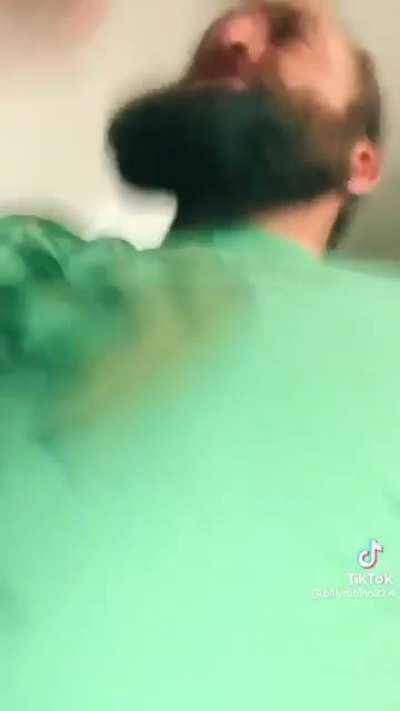 A lady gets the wrong drink order