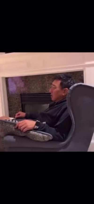 The look of pain on that man’s face is unenviable