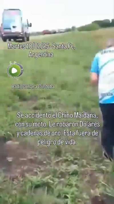 Se accidentó el Chino Maidana en la Ruta Nacional 11 cuando manejaba una moto de alta cilindrada, y fue trasladado de urgencia a un hospital