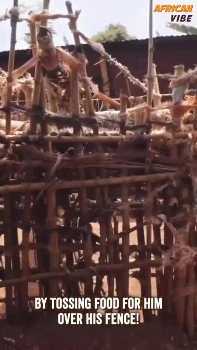 This guy is scared of woman