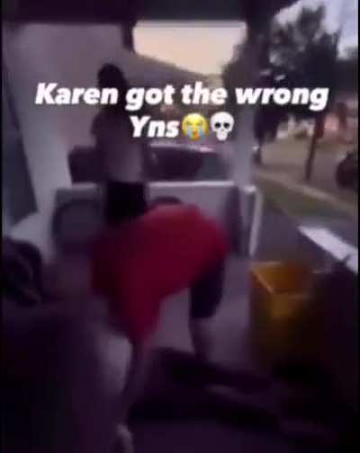 Karen catches instant karma when she steps onto someone's property