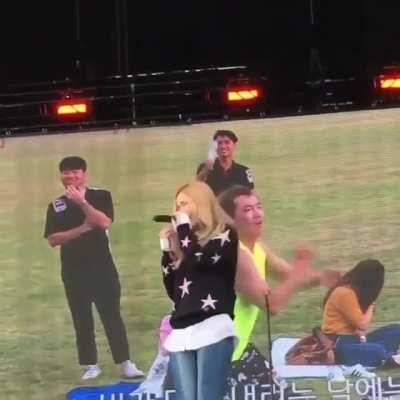 To stay composed after seeing a fan dancing