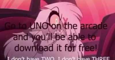 Chill out, he just doesn't have uno