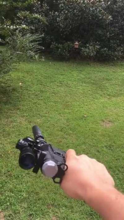 .22 Solo Blaster firing suppressed