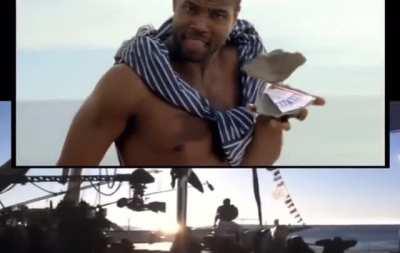 This iconic Old Spice ad was made without CGI ( except for the very last part where the product pops out of his hand) and was shot in a single take. Can't imagine an ad like this being produced without loads of CGI today.