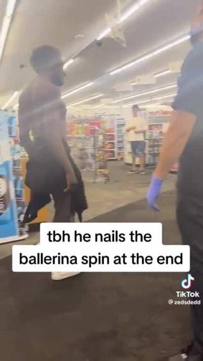 Imagine a tweaking Baryshnikov....