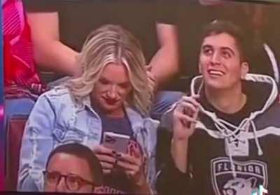 When you finally get on kiss cam