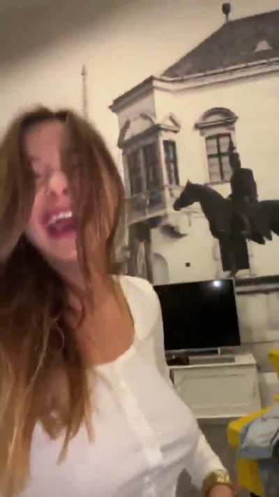 Teasing with Her Tits and Tattoos