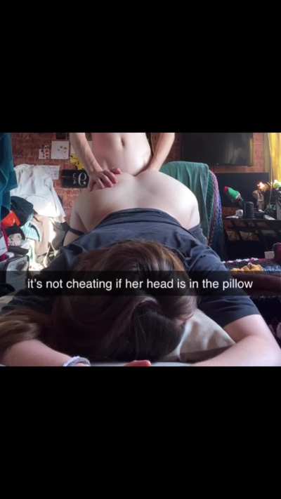 my girlfriend cried but i told her this is not cheating and now shes sucking me again