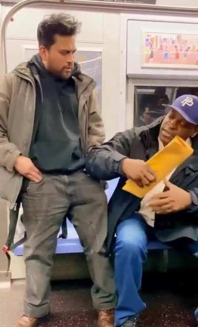 to pull scissors on a stranger