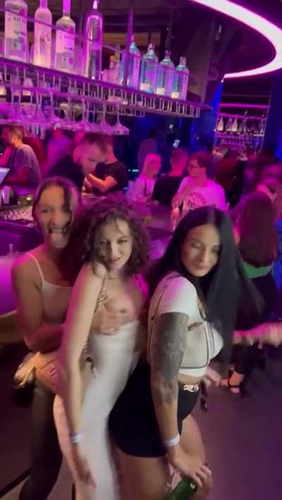 Girls night in the club