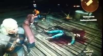 My brother recently started playing Witcher 3 - he just sent me this...