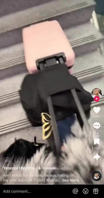 Her coat made her miss her flight 