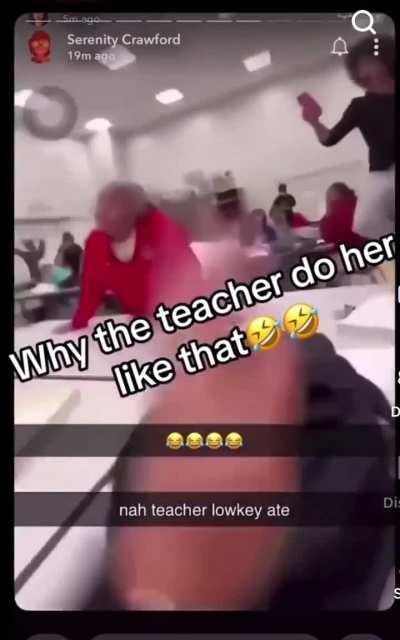 Teacher destroys student
