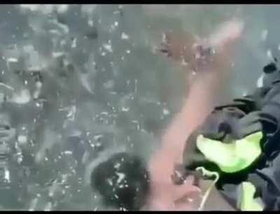 Imagine being one step away from drowning