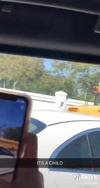 Another angle of the 11 yr old that stole a school bus. He drives like a pro!