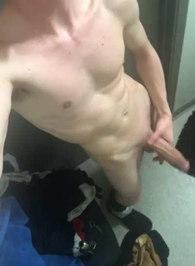 Slapping my massive horse cock