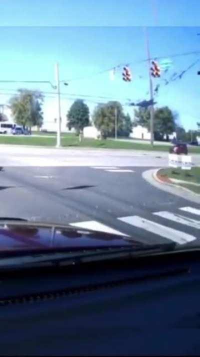 Pedestrian closely witnessing accident