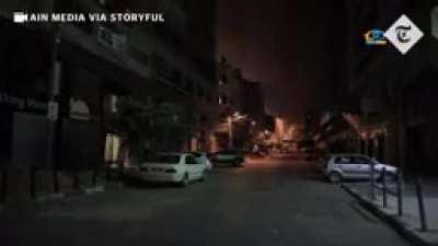 Palestinian suffering from Israeli war crimes.