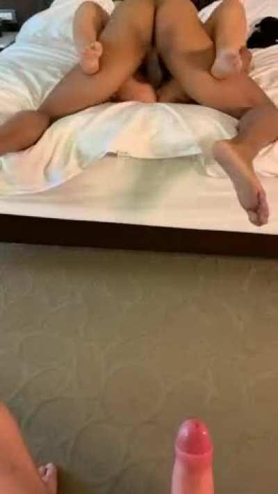 Hubby says the most erotic sight of his life is my bulls big full balls slamming into me as I get completely filled!