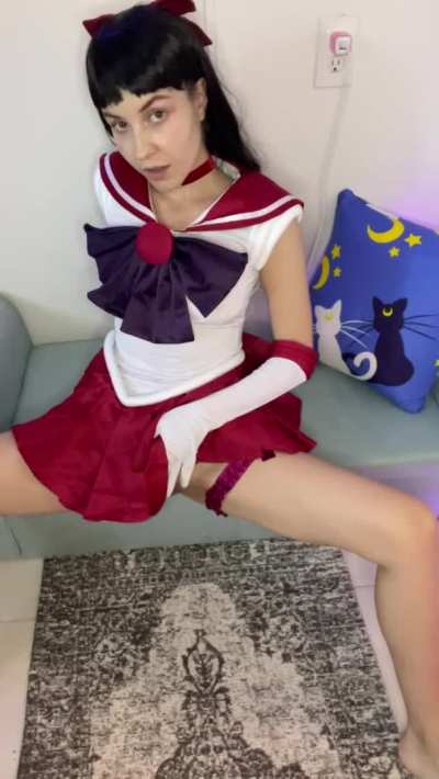 naughty Sailor Mars by teslaprincess69 🖤🌙❤️💜