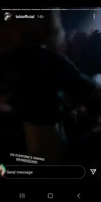 No moshpits here, just me and the boys casually rowing at the King Gizzard concert