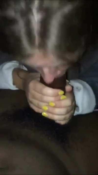 Friends gave her Dare in truth/dare game, and she loves it...