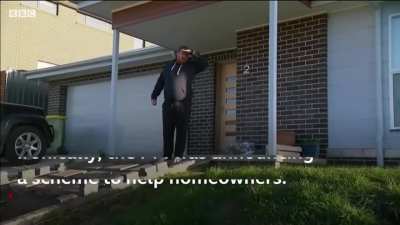 An Australian man interrupts then prime minister Morrison to say 