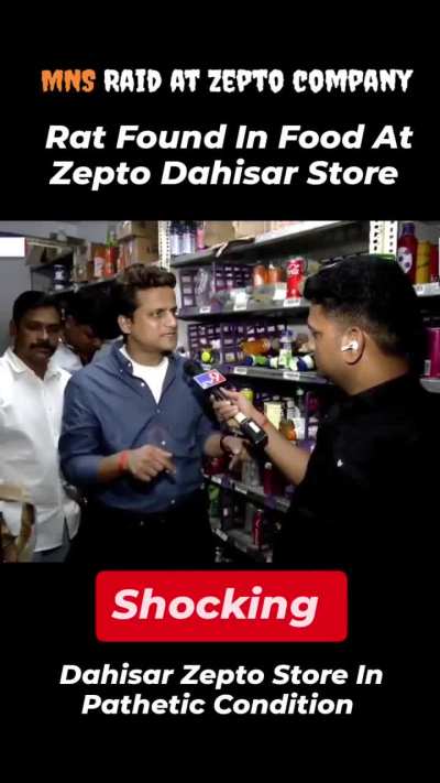 MNS raids Zepto dark store at Dahisar.