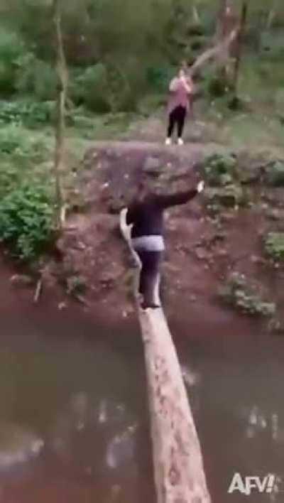 WCGW crossing a river. Not what I expected, I'll be honest.