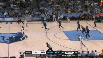 [Highlight] James recovers his turnover with the chasedown block!