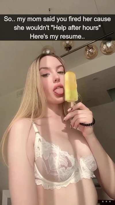 A year after you begged your boss to hire your Wife he got bored of her. Turns out your daughter heard about it and is trying to fill the position. If only any women in your life respected you enough to not fuck your boss.