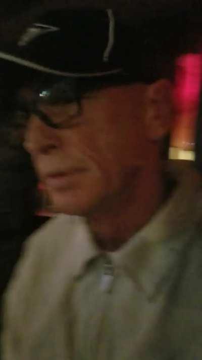 Man scamming in Fred Zeppelins