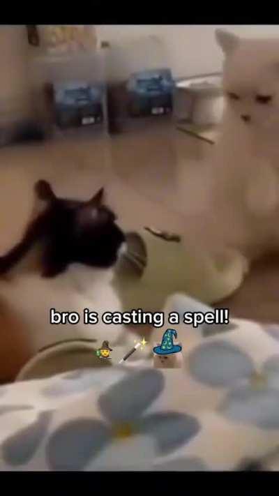Bro is casting a spell