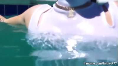 Nikkita Lyons in a pool pt. 2