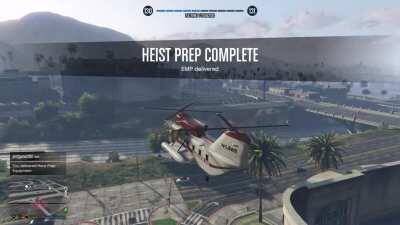 My cargobob died after getting shot, but I just managed to deliver the EMP, then this happened...