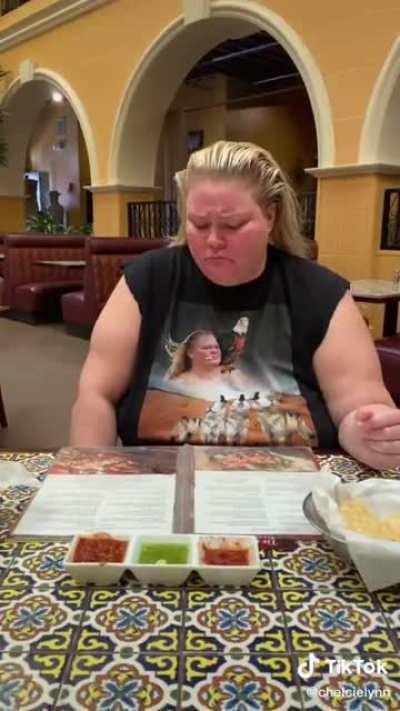 When you see a cockroach on the table