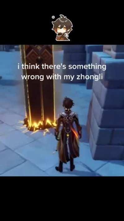 Me when I got Alhaitham on a one pull but then realised I have to fight the crusty dusty tapeworm from Sumeru (credit of video: @lumine.era from Instagram)