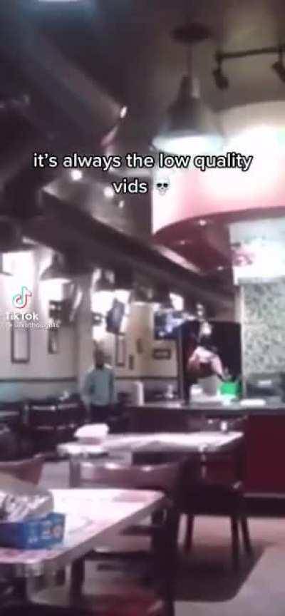 Idiot kids tryna jump tables at a diner