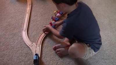 A two-year-old's solution to the trolley problem