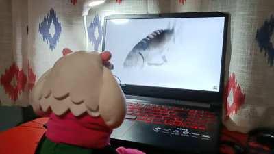 Ralsei loves to see some quality entertainment! He is a man of culture as you can see.