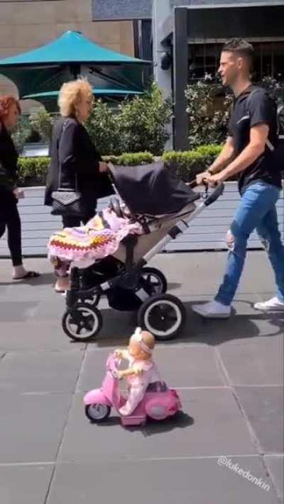 not me thinking it was a real child at first...