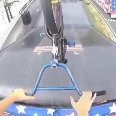 Insane bike trick