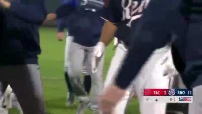 Fight in the middle of a Home Run?!? WHAT THE HELL???