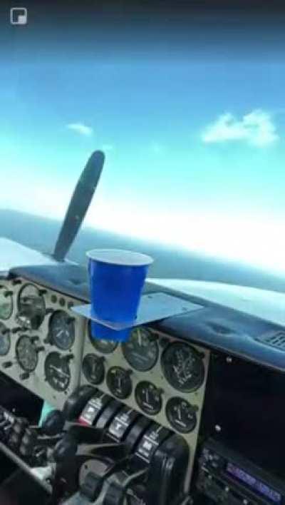 Ever seen water flow upwards in a dead-engine barrel roll?