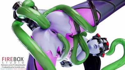 Widomaker Getting Teased and Streched by Tentacles (Firebox) [Overwatch]