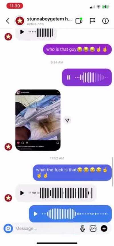 weirdest conversation I've ever had with stunna